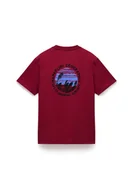 Koszulki i topy damskie - t-shirt donna napapijri s-vignoni back - np0a4ilx r1e1 tibetan red - miniaturka - grafika 1