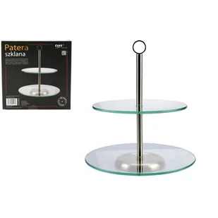 Patera szklana dwupoziomowa - Tace i patery - miniaturka - grafika 1