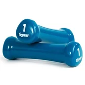 Hantle i ciężarki - Tiguar Hantle winylowe 1kg TI-HW0010 roz uniw 5906660029014 - miniaturka - grafika 1