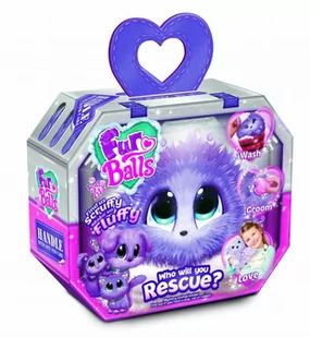 Fur Balls Maskotka pluszowa Fur Balls Lilac - Maskotki i pluszaki - miniaturka - grafika 1