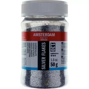 Talens Srebrne płatki Amsterdam 130 24263130 - Pozostałe akcesoria dla plastyków - miniaturka - grafika 1