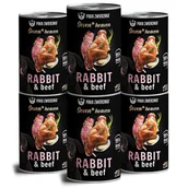 Mokra karma dla psów - Paka Zwierzaka Seventh heaven Królik z wołowiną rabbit & beef) 6x400g - miniaturka - grafika 1
