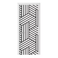 Naklejki na ścianę - Naklejka na drzwi HOMEPRINT Wzór biało-czarnych 85x205 cm - miniaturka - grafika 1