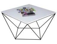 Ławy i stoliki kawowe - Nowoczesny stolik kawowy biały + czarny P2-C44 - miniaturka - grafika 1