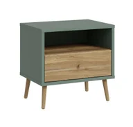 Szafki nocne - Szafka Nocna EasyKlix Harllson Hltk111Ec-M747 Szałwia / Dąb Mauvella - miniaturka - grafika 1