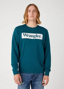 Męska bluza nierozpinana Wrangler SEASONAL CREW L - Bluzy męskie - miniaturka - grafika 1