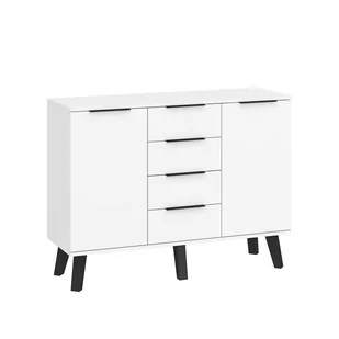 Komoda 2D4S SVN-02 Sven MebloCross Czarny Mat / Biały Połysk - Komody - miniaturka - grafika 1