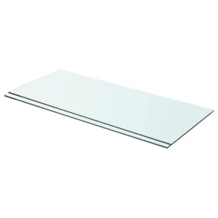 vidaXL vidaXL Półki, 2 szt., szklany, przezroczysty panel, 70 x 30 cm - Półki do salonu - miniaturka - grafika 1