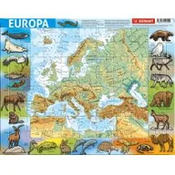 Puzzle - DEMART Puzzle ramkowe Europa fizyczna - miniaturka - grafika 1