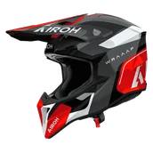 Kaski motocyklowe - Kask Cross Airoh Wraaap Conquer (2026) Czerwony połyskXXL - miniaturka - grafika 1