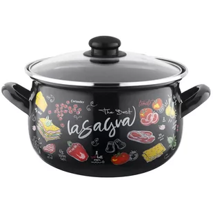 Garnek emaliowany Emalia Polska Pleszew Lasagna 18 cm 3 l - Garnki - miniaturka - grafika 1