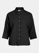 Koszule damskie - Vila Koszula Lania 14089485 Czarny Regular Fit - miniaturka - grafika 1