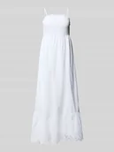 Sukienki - Sukienka midi rozkloszowana z haftem angielskim - miniaturka - grafika 1