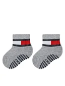 Skarpetki dla dzieci - Tommy Hilfiger Skarpety długie 701226500 Szary - miniaturka - grafika 1