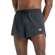 Spodnie sportowe męskie - Spodenki New Balance MS51283BK - czarne - miniaturka - grafika 1