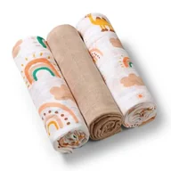 Pieluchy - BabyOno Pieluszki Muślinowe Super Miękkie 3szt 70x70 348/08 - miniaturka - grafika 1
