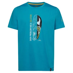 Koszulka męska La Sportiva Solution T-Shirt M Rozmiar: L / Kolor: niebieski - Koszulki sportowe męskie - miniaturka - grafika 1
