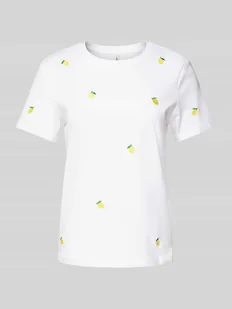 T-shirt o kroju regular fit z czystej bawełny model ‘KETTY LIFE’ - Koszulki i topy damskie - miniaturka - grafika 1