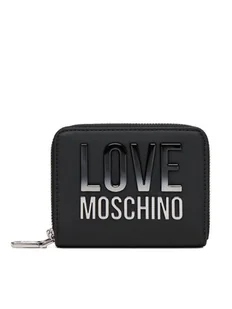 LOVE MOSCHINO Duży Portfel Damski JC5726PP0MKD000B Czarny - Portfele - miniaturka - grafika 1