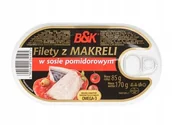 Konserwy i dania rybne - B&K Filet z Makreli w Sosie pomidorowym 170g - miniaturka - grafika 1
