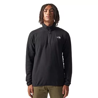 Kurtki męskie - THE NORTH FACE - Męska bluza z polaru z zamkiem błyskawicznym Quarter-Zip dla mężczyzn, przyjazna dla środowiska, outdoorowa, zimowa kurtka turystyczna - grafika 1