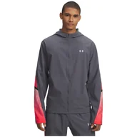Kurtki męskie - Kurtka męska Under Armour Velociti Storm Hooded Jkt Rozmiar: XXL / Kolor: szary/czerwony - miniaturka - grafika 1