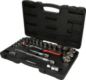 Zestawy narzędziowe - KS TOOLS CHROMEplus Zestaw podw. kluczy nasadowych,23-szt, 1/2" - miniaturka - grafika 1