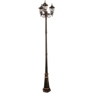Lampy ogrodowe - Polux Słupek 250cm LIGURIA 3X20W E27 payna IP43 SANICO - miniaturka - grafika 1