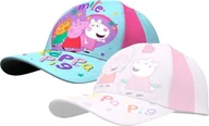 Czapki dla dzieci - Peppa Pig Cap - Kolorowa czapka dziecięca z uroczym motywem Świnki Peppy, 100% bawełna w kolorze niebieskim - miniaturka - grafika 1