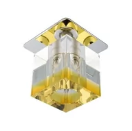 Lampy sufitowe - Candellux Podtynkowa halogenowa OPRAWA sufitowa OCZKO SK-18 2280199 chrom Pomarańczowy - transparentny - miniaturka - grafika 1