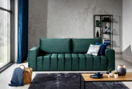Sofy i kanapy - nabbi Sofa rozkładana z pojemnikiem Losta - jasnoszara - miniaturka - grafika 1