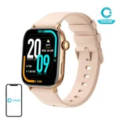 Smartwatch - Colmi C8 Max 52mm Złota koperta z różowym paskiem - miniaturka - grafika 1