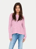 Swetry damskie - ONLY Sweter 15234745 Różowy Regular Fit - miniaturka - grafika 1