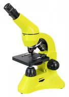 Mikroskopy i lupy - (EN) Mikroskop Levenhuk Rainbow 50L żółty - miniaturka - grafika 1