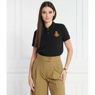 Koszulki i topy damskie - POLO RALPH LAUREN Polo MESH-SSL-PSH | Regular Fit - miniaturka - grafika 1