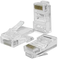 Wtyczki i adaptery - Wtyk QOLTEC przelotowy złącze RJ45 CAT6 UTP Pass Through Pozłacane styki 10 sztuk 54545 - miniaturka - grafika 1