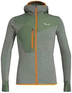 Bluzy męskie - Salewa Bluza męska Puez 2 Dry M L/S Hood Fz Tee sweter i bluza zielony Duck Green Melange/4570 S 00-0000027221 - grafika 1