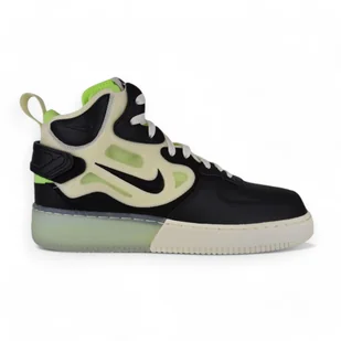 Buty lifestyle Nike Air Force 1 Mid React DQ1872-100 Wysokie - Sneakersy męskie - miniaturka - grafika 1