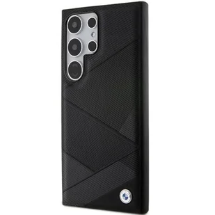 BMW BMHCS24L23RCGPK S24 Ultra S928 czarny/black hardcase Signature Leather Crossing Lines Pattern - Etui i futerały do telefonów - miniaturka - grafika 13