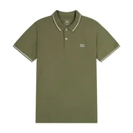 Koszulki męskie - KOSZULKA POLO MĘSKA ZIELONA LEE 112363855 PIQUE POLO MERCANTILE GREEN XXL - miniaturka - grafika 1