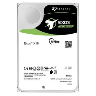 Seagate Exos X18 16TB HDD SAS 12Gb/s 7200RPM 256MB cache 3.5inch 24x7 512e/4KN BLK - Dyski serwerowe - miniaturka - grafika 1