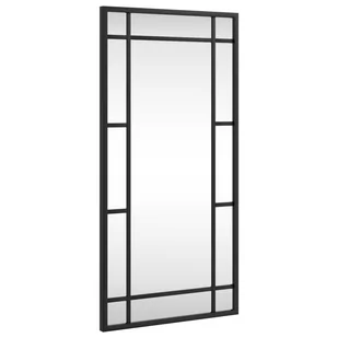 Lustro ścienne, czarne, 30x60 cm, prostokątne, żelazo  Lumarko! - Lustra - miniaturka - grafika 3