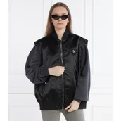 Kamizelki damskie - Calvin Klein Jeans Satynowy bezrękawnik | Loose fit - miniaturka - grafika 1