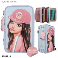 Piórniki - DEPESCHE, piórnik 3-komorowy z wyposażeniem top model team teddy z aplikacją 13010a - miniaturka - grafika 1