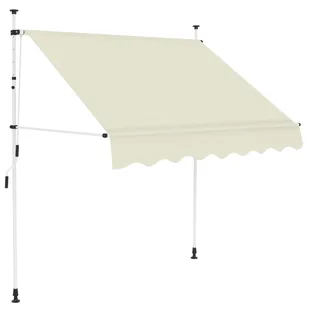 Kremowa markiza tarasowa R2-F25 - Markizy - miniaturka - grafika 1