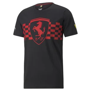 Koszulka męska Puma FERRARI RACE TONAL BIG SHIELD czarna 53584901-L - Koszulki męskie - miniaturka - grafika 1