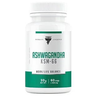 Ashwagandha Ksm-66 60Kaps. - Produkty specjalne dla sportowców - miniaturka - grafika 1