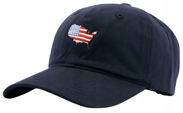 Czapka z daszkiem męska damska młodzieżowa Mapa USA 54-58cm HAFT FLAGA
