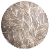 Obrusy i serwetki - Podkładka Nami okrągła 38 cm czarno-srebrny - miniaturka - grafika 1