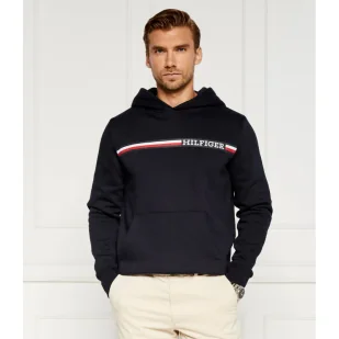 Tommy Hilfiger Bluza CHEST STRIPE | Regular Fit - Bluzy damskie - miniaturka - grafika 1